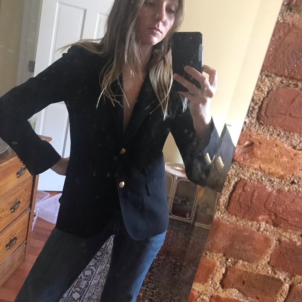 Black Jcrew Schoolboy blazer